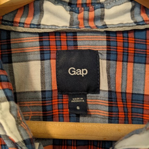 Gap Plaid L/S Shirt Sz. S - Picture 4 of 6